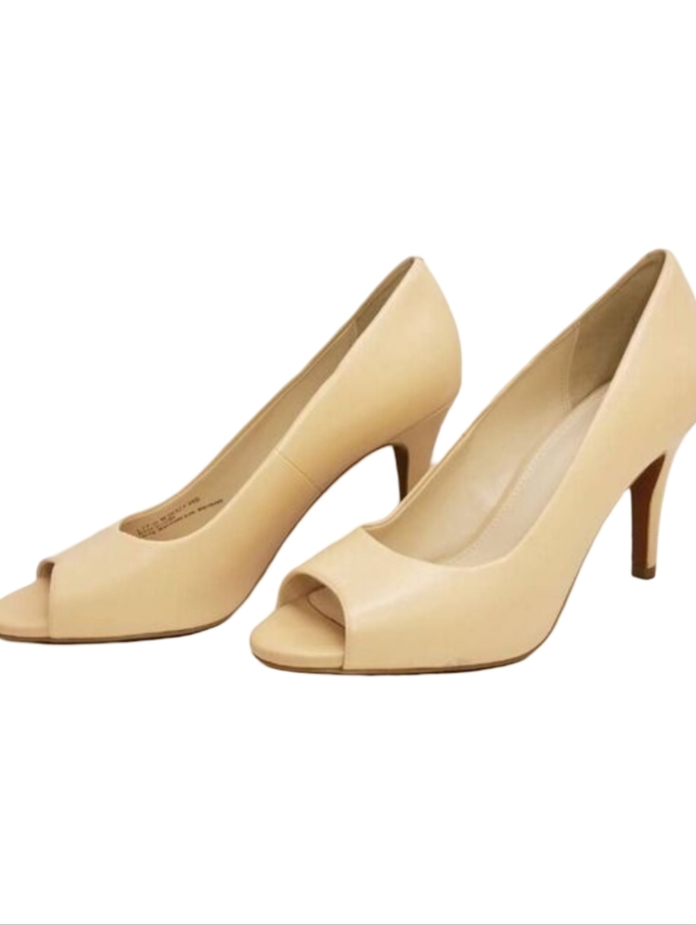 Cole Haan Classic Peep toe Pumps Heels Beige size 7